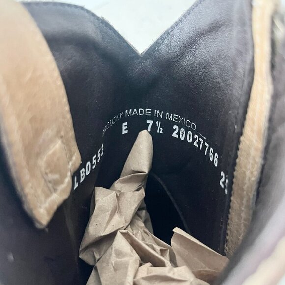 Lane PLAIN JANE Womens Cowboy Bootie 7.5 Butterscotch Western Cowgirl Ankle Boot - Picture 9 of 11